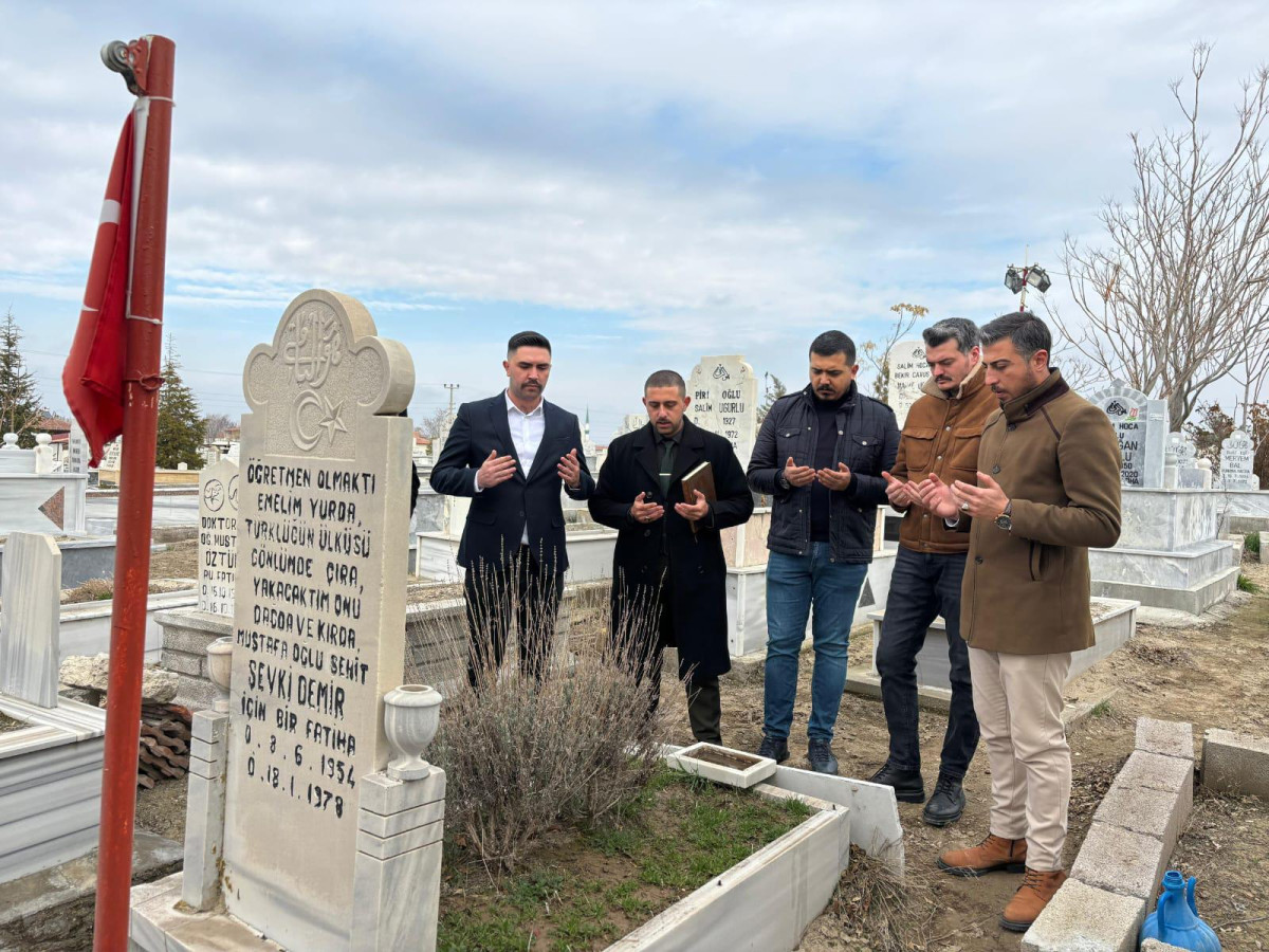 AKSARAY ÜLKÜ OCAKLARI'NDAN, ÜLKÜCÜ ŞEHİT ŞEVKİ DEMİR'E VEFA