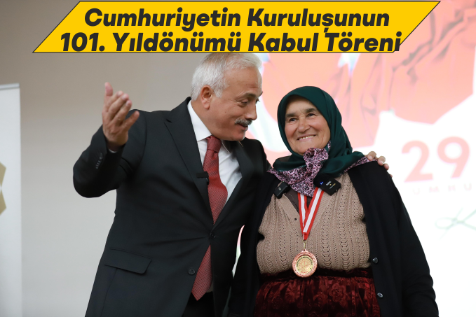 Cumhuriyetin Kuruluşunun 101. Yıldönümü Kabul Töreni