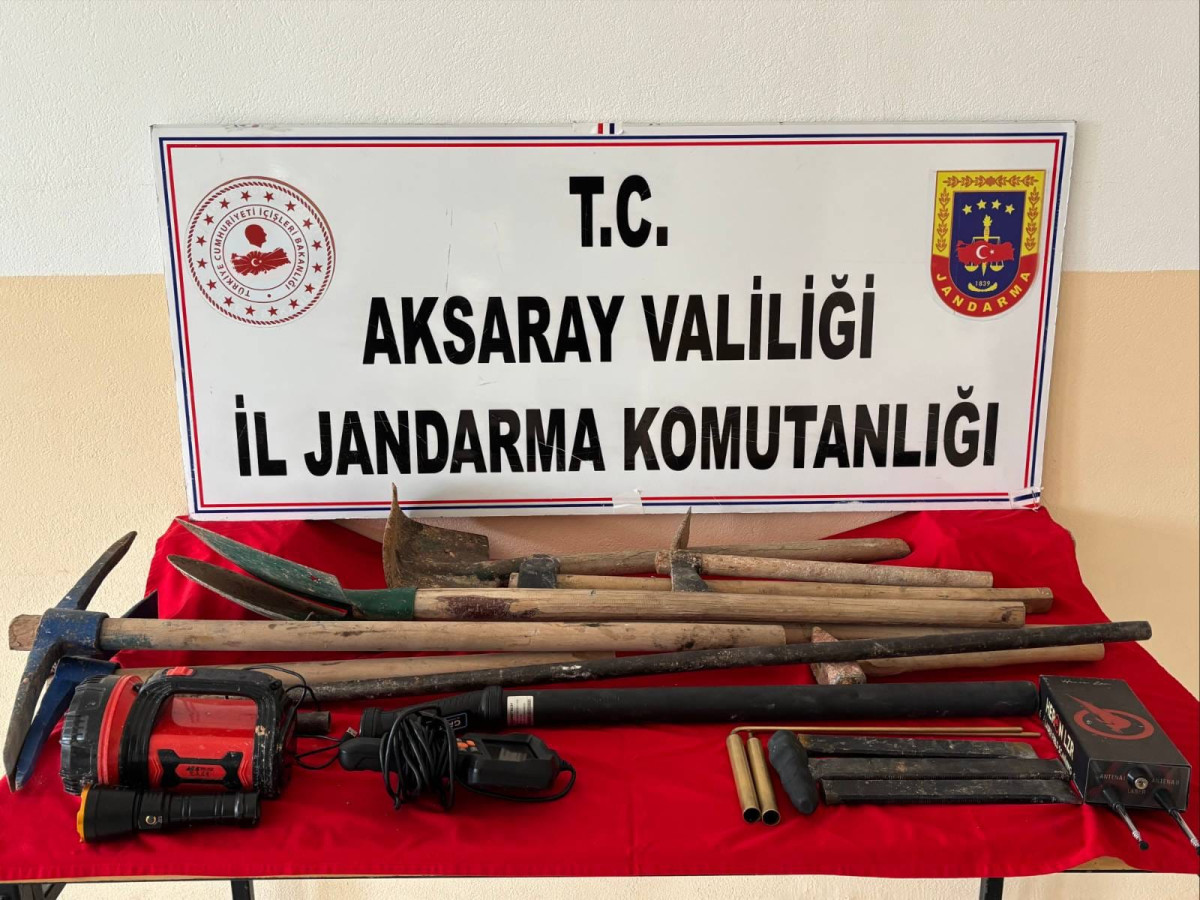 Aksaray'da Kaçak Define Avcılarına Şafak Operasyonu