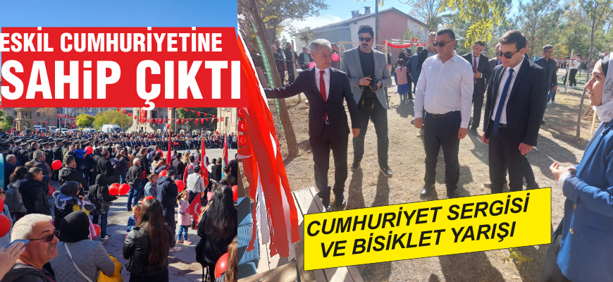 Eskil'de Coşkulu 7. Geleneksel Bisiklet Şenliği Cumhuriyet Bayramı'na Renk Kattı